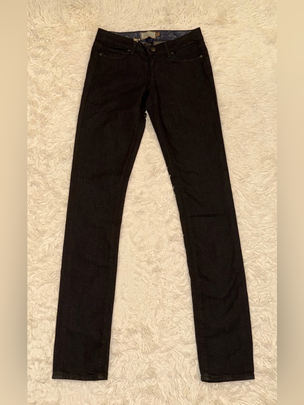 NEW Paige Skyline Drive Skinny Jeans‎ 24 Black XLA Bi-Stretch Denim Premium